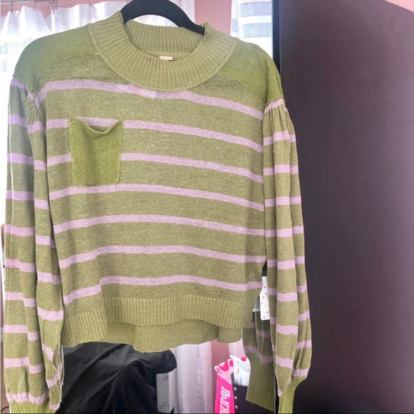 Free people amethyst forest combo sweater purple and green - Picture 4 of 6